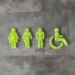 WC Männchen, Toiletten Kennzeichnung, Islandmoos, Moos